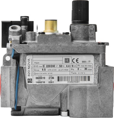Газовый клапан SIT NOVA 820 энергозависимый (для PLO, Mora) SIT (Италия)